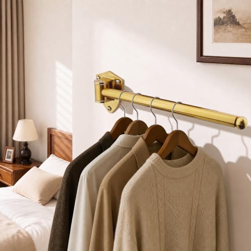 12" Wall Mounted Drying Rack, Foldable & Pull-Out Clothes Hanger - Image 3