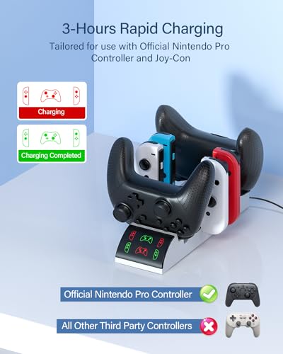 Switch Games Organizer Holder and Charging Dock for Nintendo - Image 4