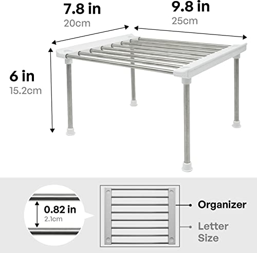 carrotez Set of 2 Stackable Cabinet Organizer Shelf | All Products - Image 4
