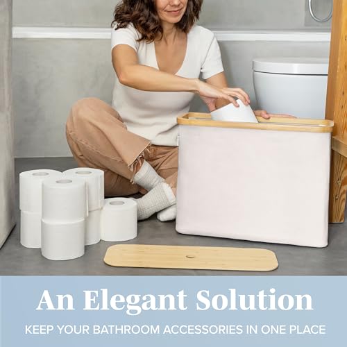 LONBET Toilet Paper Storage for 12 Rolls, Stackable & - Image 5