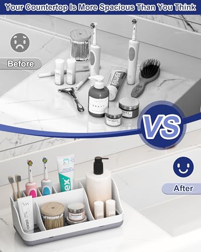 Bathroom Counter Organizer and Storage, 7 Slots Detachable - Image 6