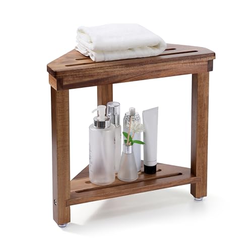 Boulphia Shower Foot Rest 14in, Acacia Wood Shower S | All Products - Image 8