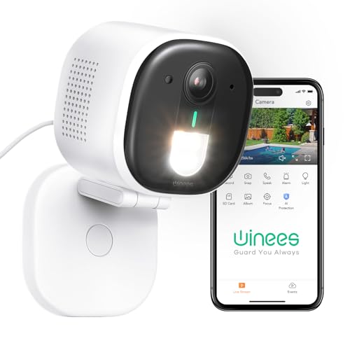winees Security Cameras Outdoor, Wired 2K Wi-Fi Cameras for Home - Image 2