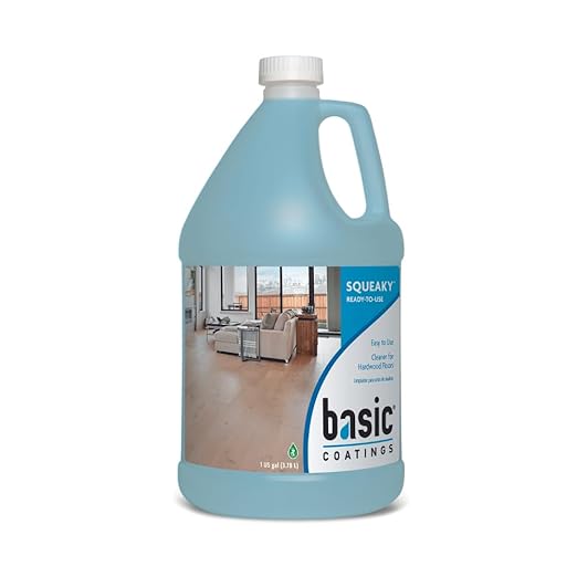 Basic Coatings Squeaky Hardwood Floor Cleaner Refill | Harwood Floor Cleaner | No Residue I Floor Cleaning Solution I 1 Gal