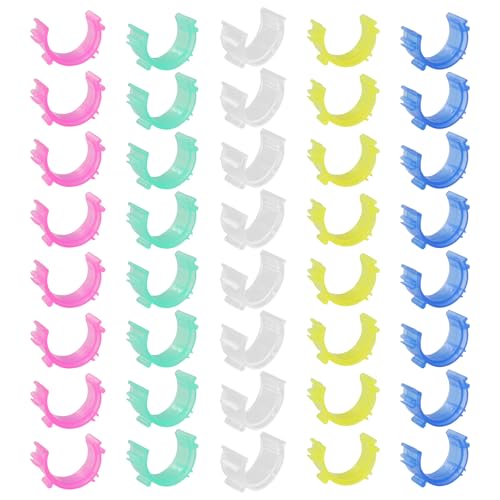 Kyuionty 100 Pcs Sewing Bobbin Clips, 5-Color Assortment Thread - Image 2