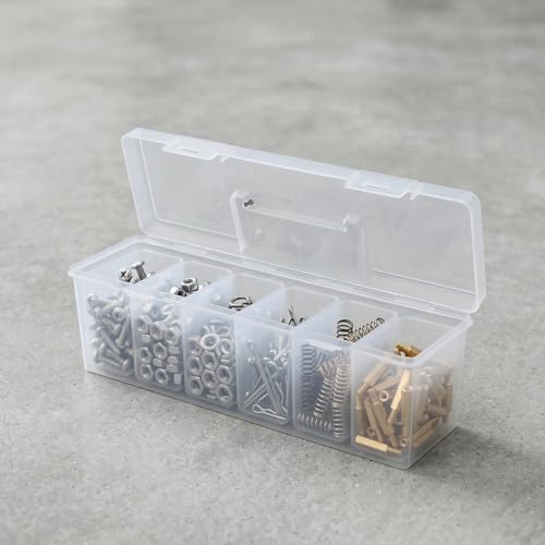 Tool Box Organizer, Clear Plastic Small Tool Box With 6 - Image 7
