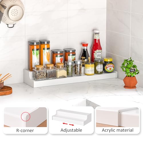 Sezanrpt Expandable Spice Rack Cabinet Organizer 2 Tier - Image 4