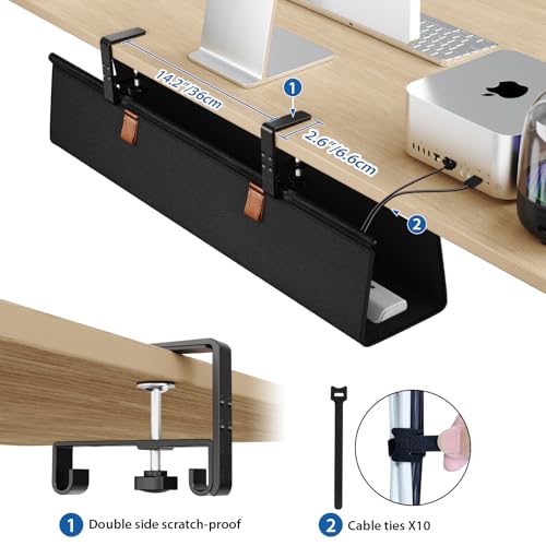 Zilink Under Desk Management Tray Desk Cable Organiz - Image 5