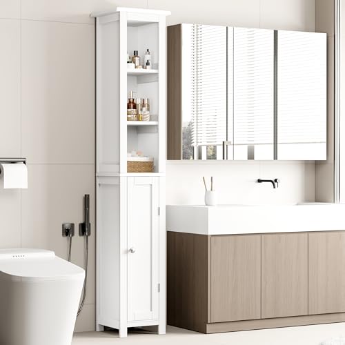11.81'' Wide Narrow Bathroom Storage Cabinet-Slim Tall Bathroom - Image 7