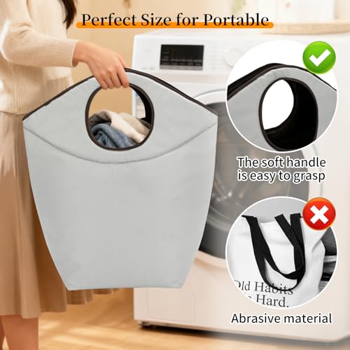 Small Laundry Basket, Waterproof Collapsible Hamper - Image 4