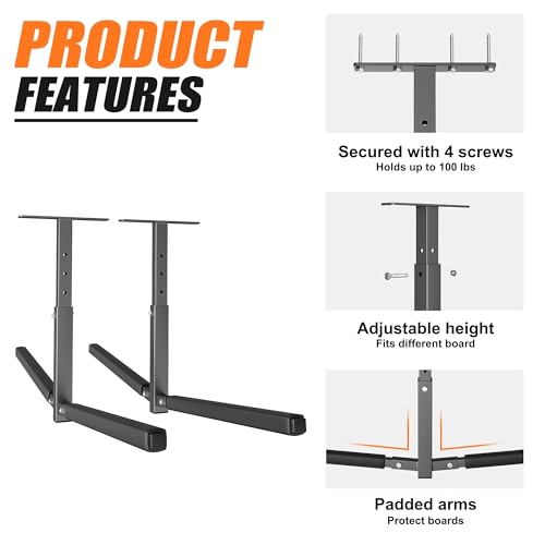 TORACK Heavy-Duty Ceiling Kayak Rack for Garage, Ceiling - Image 5