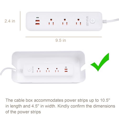 Eichzer Cable Management Box with Lid, Three Entry/E | Cable Managemen - Image 6