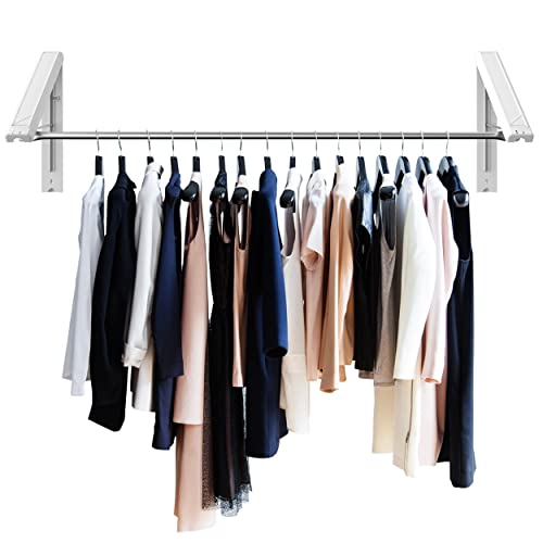 QuikCLOSET Wall Mounted Drying Rack - 36–60" Telescopic & - Image 2