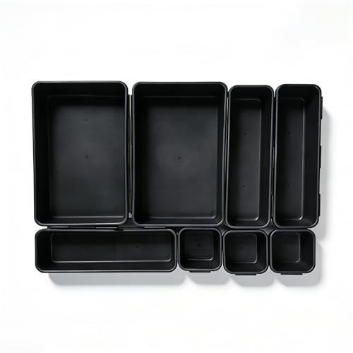 8-Pc Interlocking Drawer Organizer Trays for Desk,kitchen - Image 3