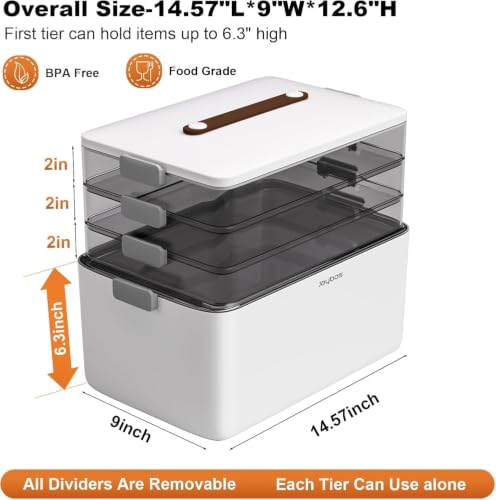 JOYBOS Medicine Storage Box Organizer, Plastic - Image 4