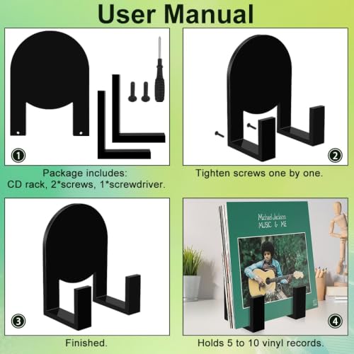 Vinyl Record Display Stand – Acrylic Compact Holder - Image 6