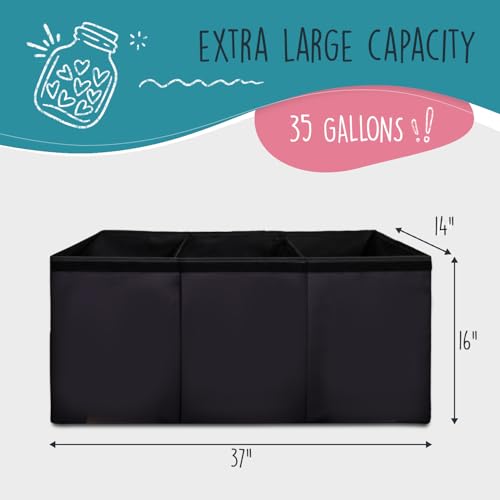 SoftOwl Extra Large Toy Storage Organizer with Lid | Home Organization - Image 3
