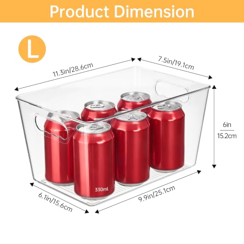 YIHONG 6 Pack Clear Storage Bins, Pantry Organizer B | All Products - Image 3