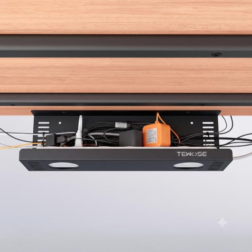 2 Pack Under Desk Cable Management Tray, 15.7 inch, Large, Black - Image 5