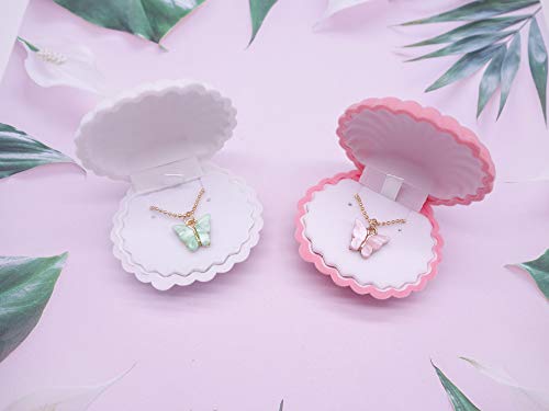 Pack of 6 Velvet Earring Gift Box Shell Jewelry Storage - Image 5