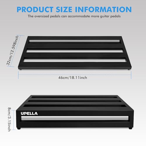 Guitar Pedal Board Aluminum Guitar Effect Pedal Board 18'' x - Image 3