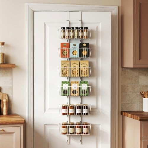 6 Tier Over the Door Pantry Organizer, Foldable Meta | All Products - Image 6