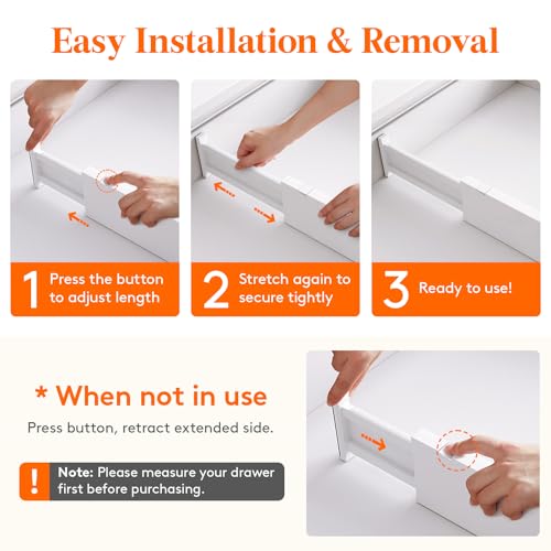 Lifewit 4" High Upgrade Drawer Divider, Adjustable D | All Products - Image 6