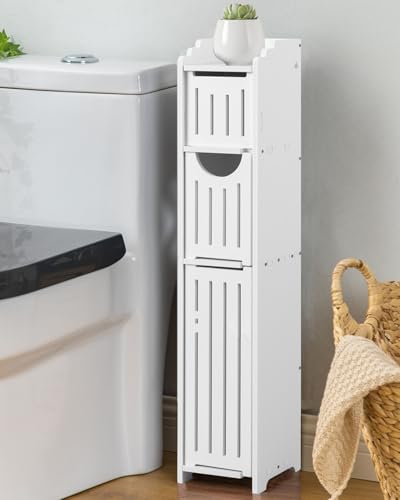 AOJEZOR Small Bathroom Storage Cabinet: No Drill | Home Organization - Image 5