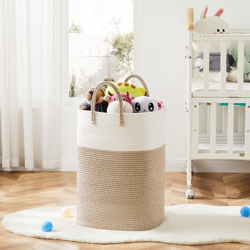 Laundry Basket,Woven Cotton Rope Laundry Hamper,Vers | All Products - Image 7