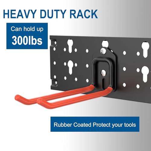 Wallmaster Wall Mount Garage Tool Storage Rack Folding - Image 6