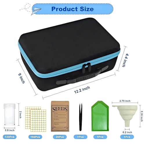 120 Slot Seed Storage Organizer Box, Hard Shell Seed Saver - Image 4