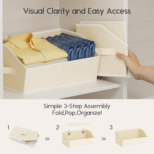 Homsorout Large Closet Organizers and Storage Bins - 8 Pack - Image 5