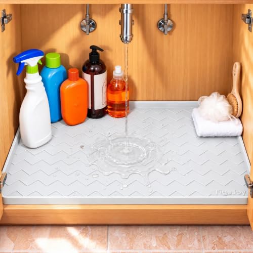 TigeJoy Under Sink Mats for Kitchen Waterproof 34" x 22" - Image 5
