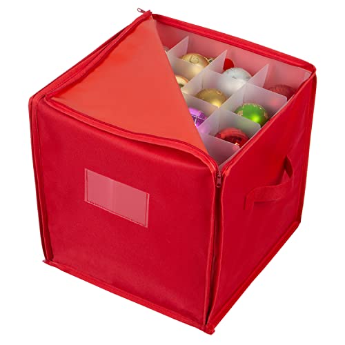 Simplify 64 Count Stackable Ornament Storage Tote | Home Organization - Image 2
