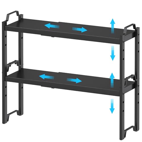 Narrow Expandable Cabinet Shelf Organizer 5.51" Width - Image 2