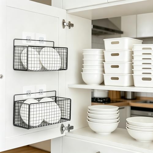 2 Pcs Large Adhesive Cabinet Organizer - Lid Organizer Inside - Image 7