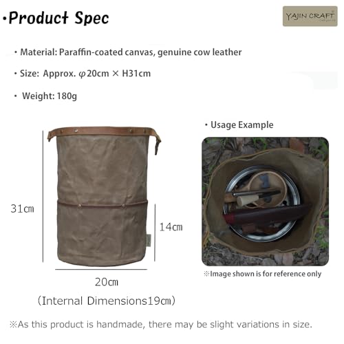 Camping Cookware Storage Bag, Canvas Organizer for Pots - Image 4