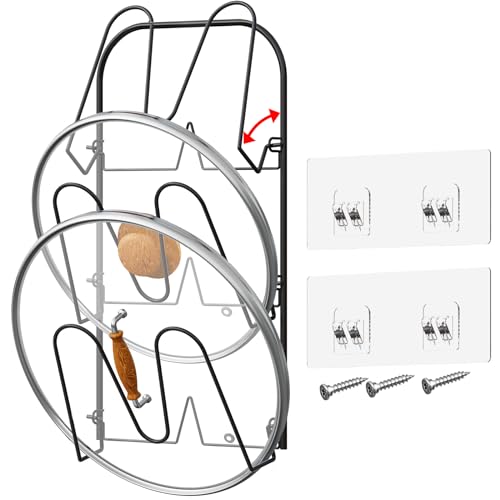 Universal Adjustable Pot Lid Holder Organizer for Cabinet - Image 2