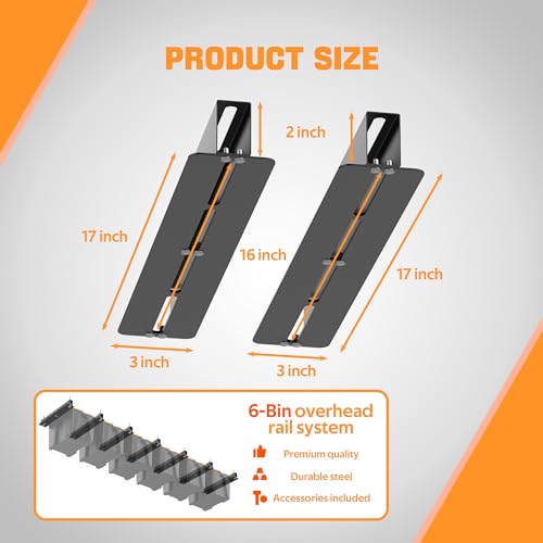 Ultrawall Overhead Garage Storage Racks for Bins, Ceiling Storage - Image 4