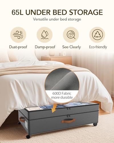 Under Bed Storage with Wheels, 10 inches Under Bed S | All Products - Image 5