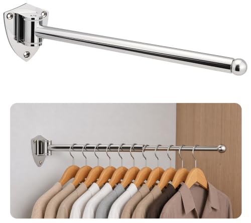 Clothes Drying Rack, Wall Mounted Clothes Hanger Rack - Image 2