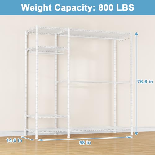 F7 Clothes Rack Heavy Duty, Clothing Racks for Hanging Clothes - Image 4