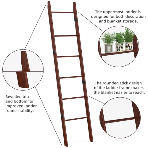 BAMBANG 6-Tier Blanket Ladder for Living Room, Blanket - Image 5
