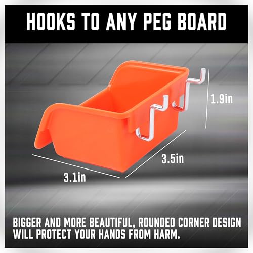 HORUSDY 238 PCS Pegboard Hooks Assortment Kit – 16 Types - Image 4