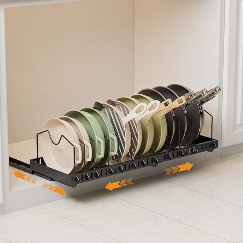 Pull-out Pots and Pans Organizer Under Cabinet - 1 Pack - Image 2