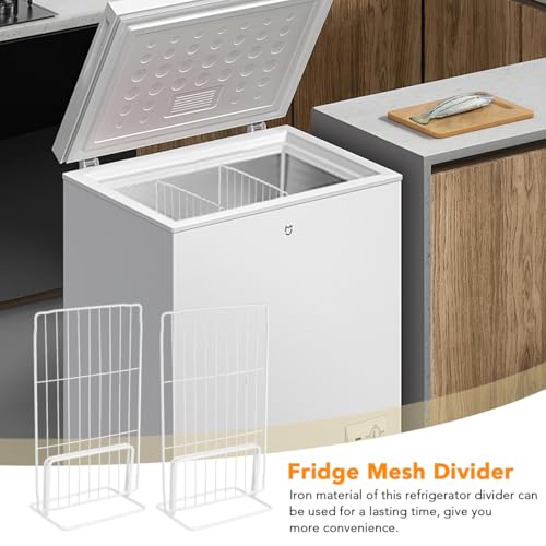 Cabilock 2pcs Freezer Dividers Iron White width 32-34 29cm - Image 5