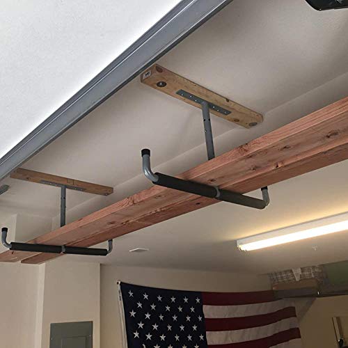 Overhead Garage Storage Hooks, Heavy Duty Ceiling Mount Rack - Image 3