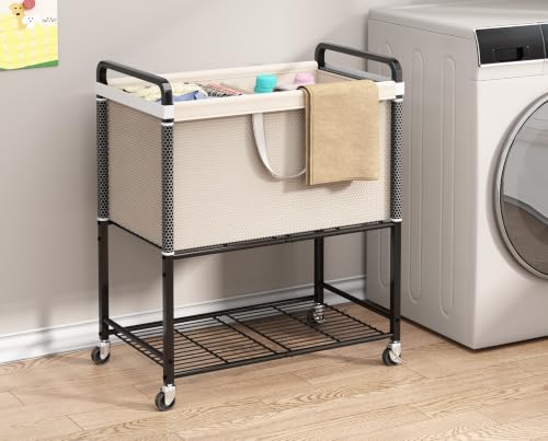Laundry Hamper cart with wheels - Image 2