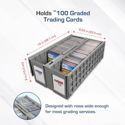 BCW 2-Row Graded Card Storage Bin, Holds 100 Slabs - Image 3