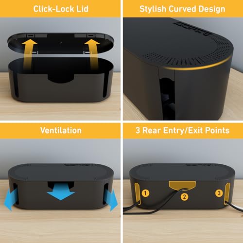 D-Line Cable Management Box, Power Strip Cover - Image 6